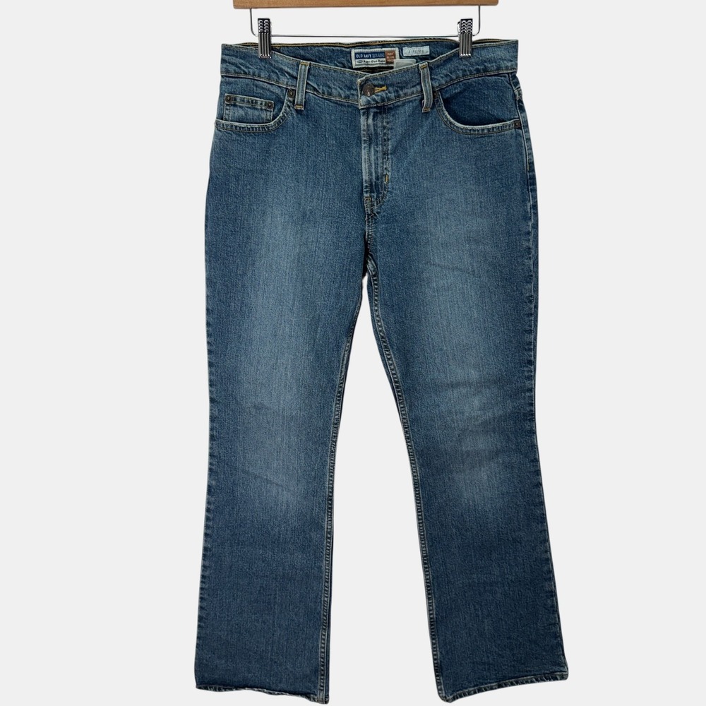 Old Navy Womens Bootcut Jeans 10 Blue Stretch Denim Just‎ Below Waist Y2K Retro